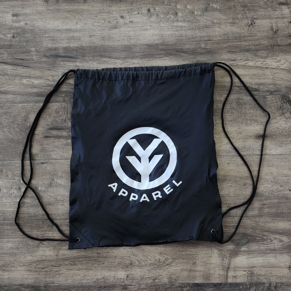 Yee Yee Apparel Logo Drawstring Backpack Black Granger Smith